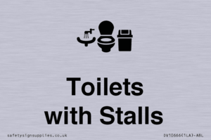 Toilets: Stalls and Wash Basin with Sanitary Bin